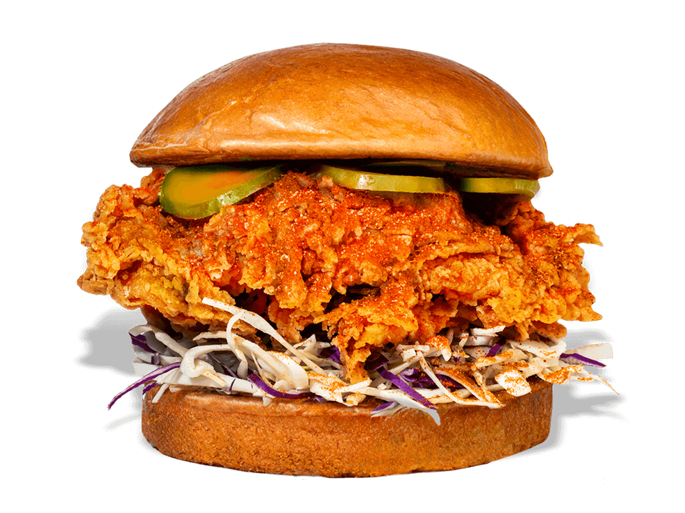 Experience bold Szechuan Ma La flavors with Kung Fu Chicken's sandwich in Miami! Features zesty Szechuan sauce on crispy chicken.