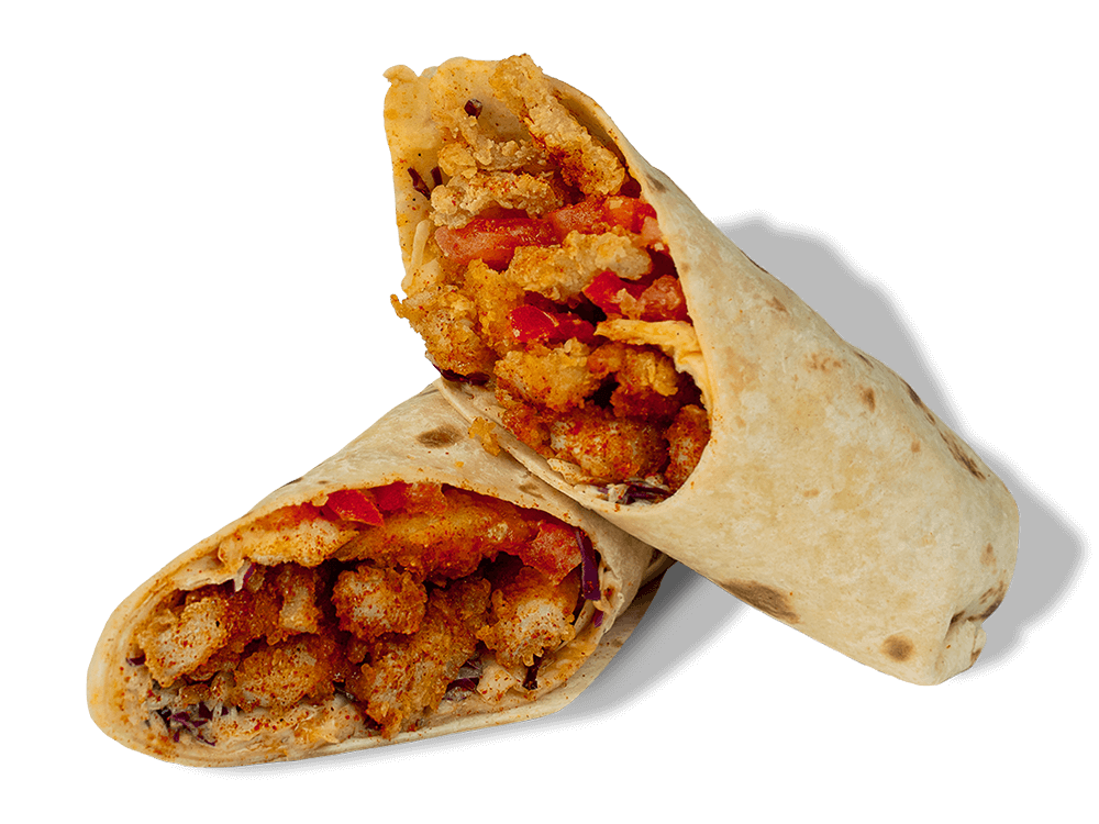 Experience bold Szechuan spice with Kung Fu Chicken's wrap in Miami! Crispy Asian chicken, zesty Szechuan sauce, and cool slaw.