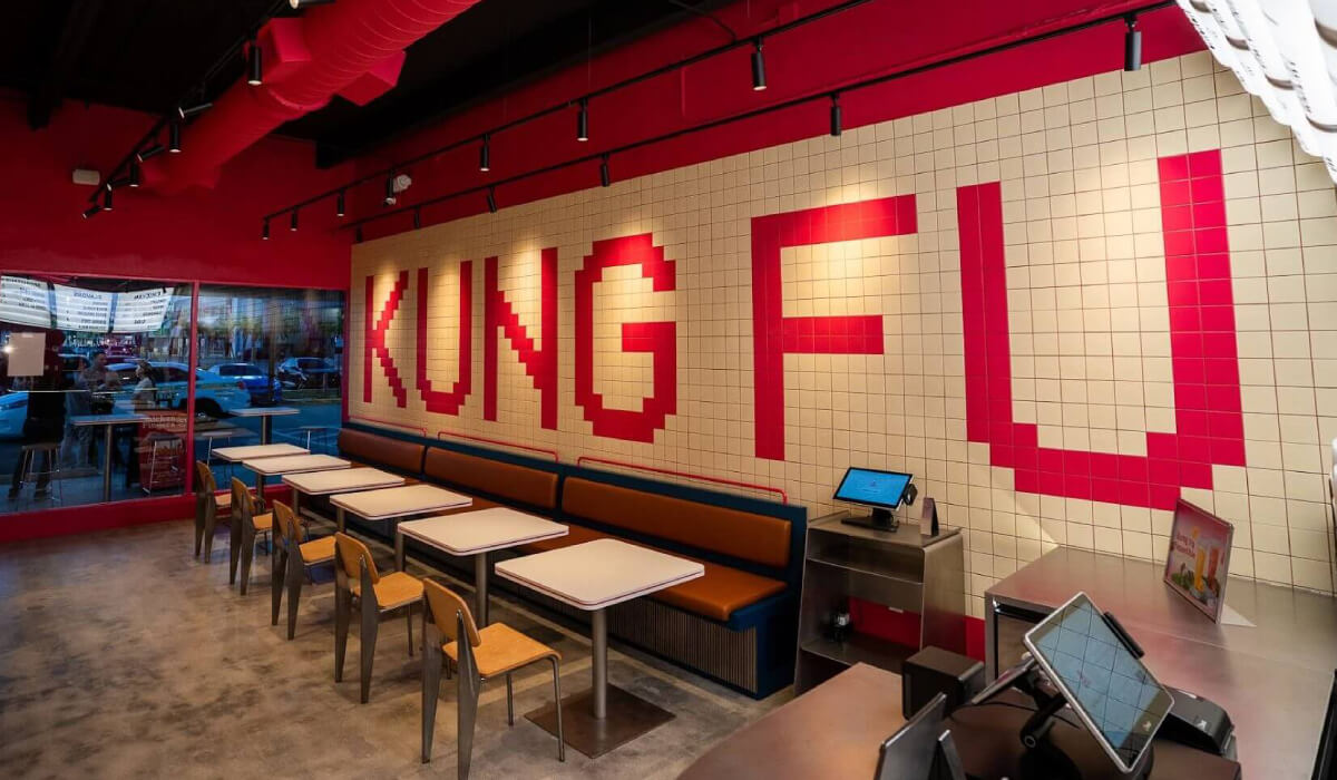 Inside view of one of our Kung Fu Chicken restaurants in Miami